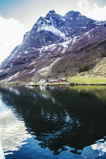 Scenic view of geirangerfjord