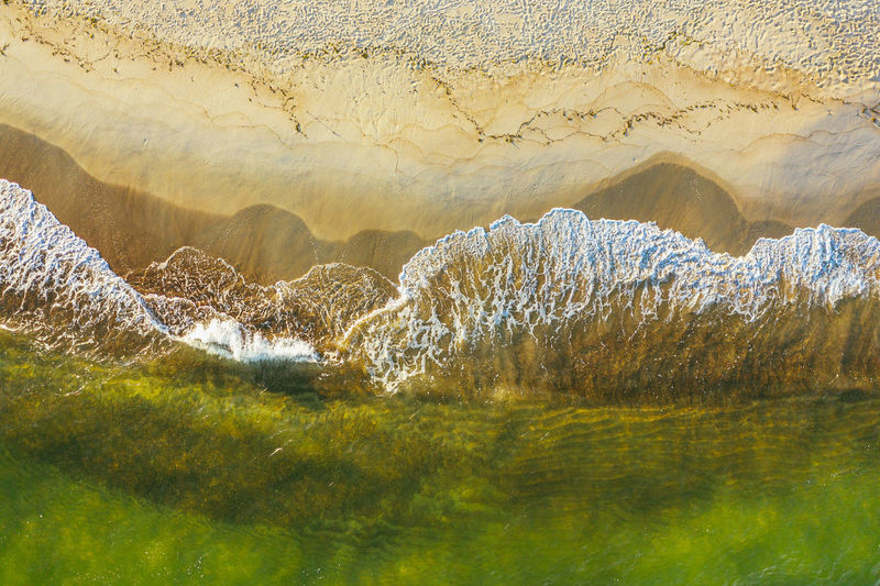 Panoramic view of rocks in water