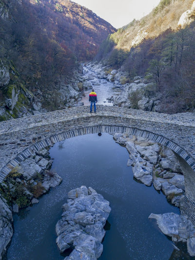 Aerial devil bridge in bulgaria