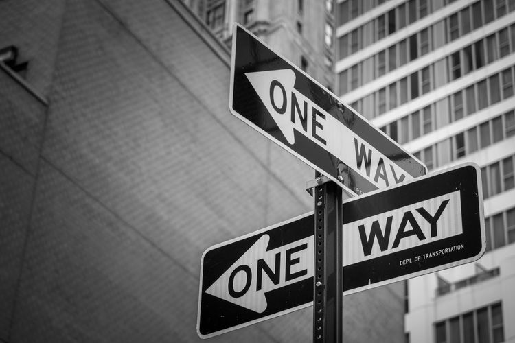 Low angle view of road sign