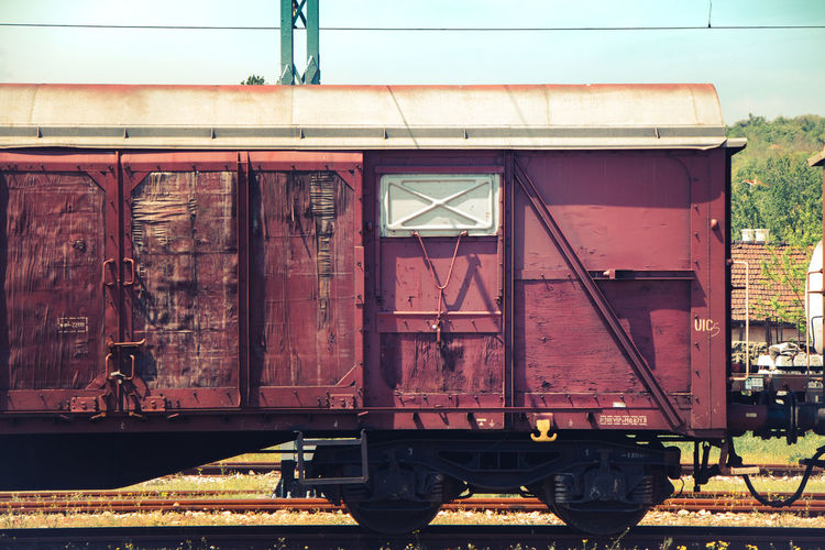 Train on railroad track