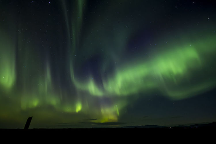 Low angle view of sky at night