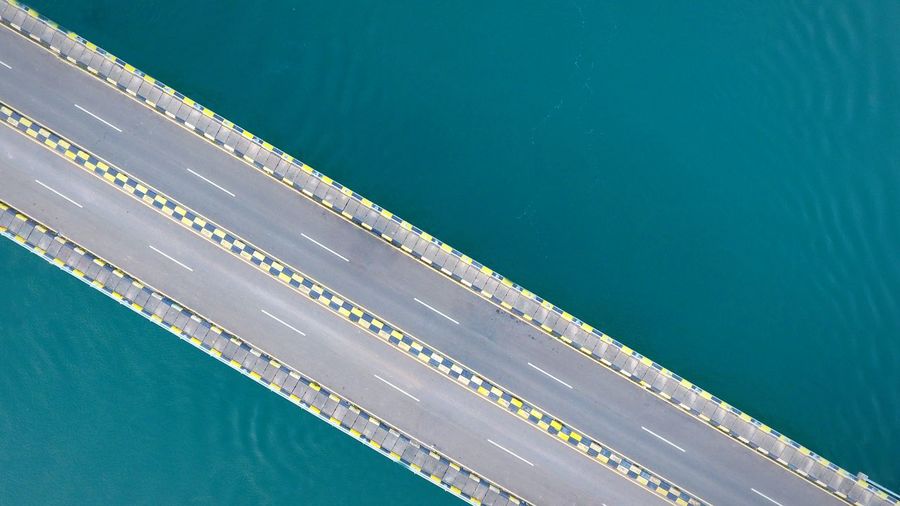 Water Sea Day No People Outdoors Bridge - Man Made Structure Aerial View Sky River Scenics Landscape Nature Go Higher
