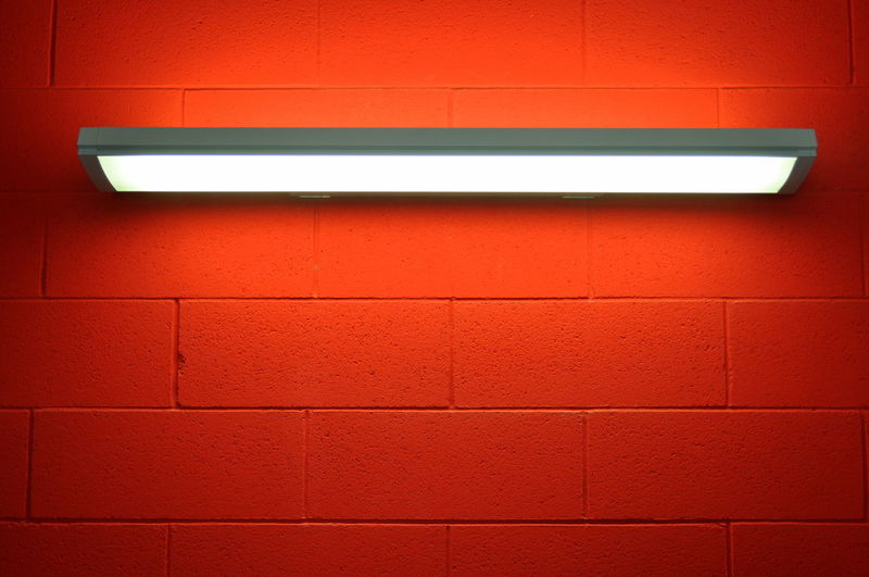 Close-up of illuminated wall