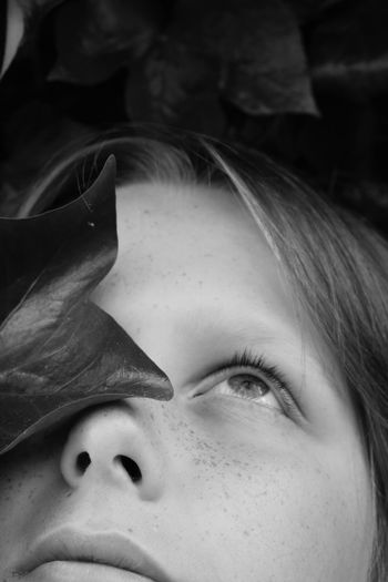 Close-up portrait of a young child