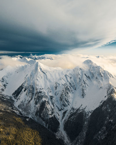 Above the olympic national park 