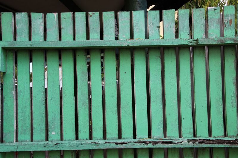 Close-up of wooden fence