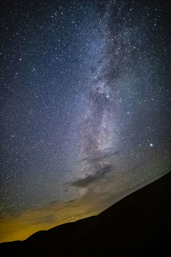 Low angle view of sky at night