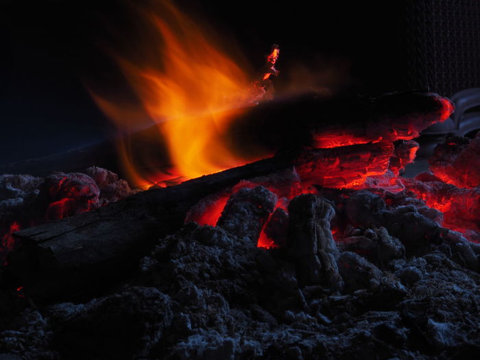Bonfire at night