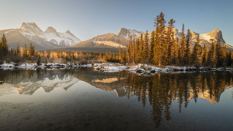 Three sisters mountains, canmore, alberta