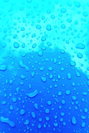 Full frame shot of wet blue water