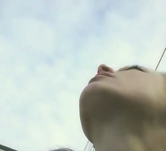 Low angle view of man against sky