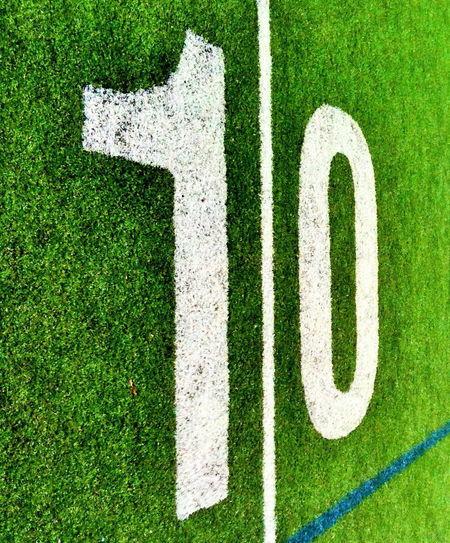 The 10 yard line