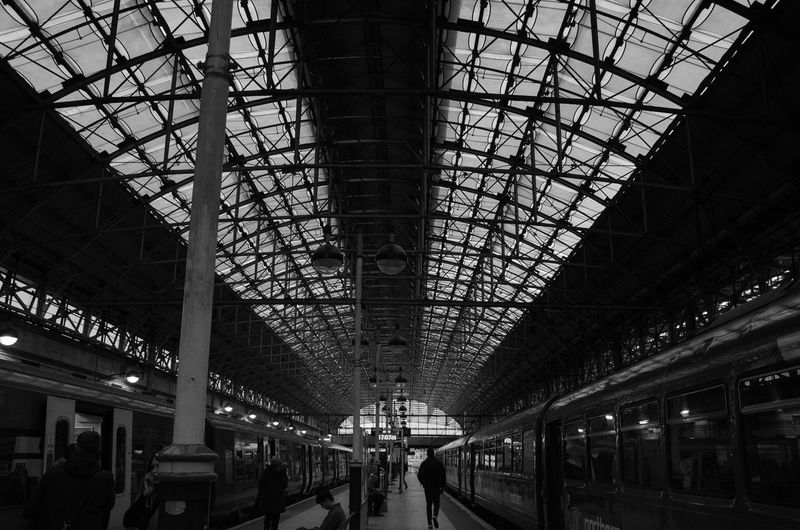 Railroad station platform