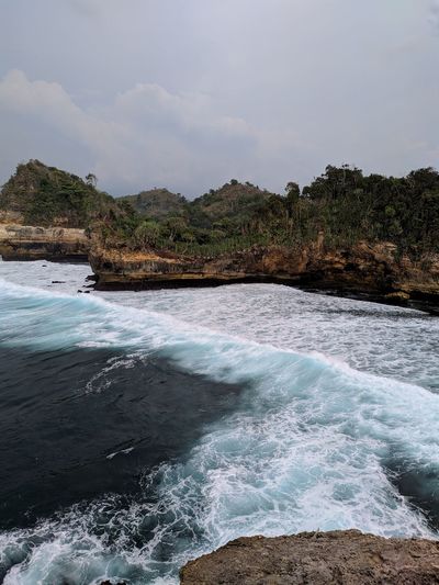 Scenic view of sea against sky