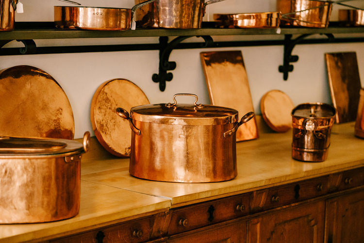 Close-up of kitchen counter at home