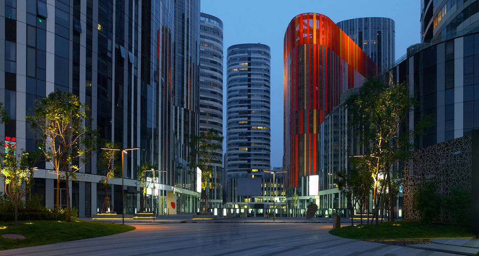 The business area sanlitun in chaoyang district in beijing