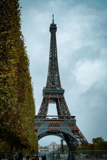 Eiffel tower against sky