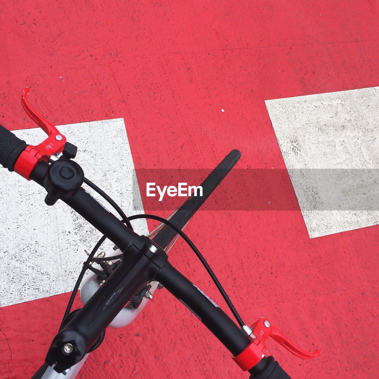 Close-up of bicycle handlebar