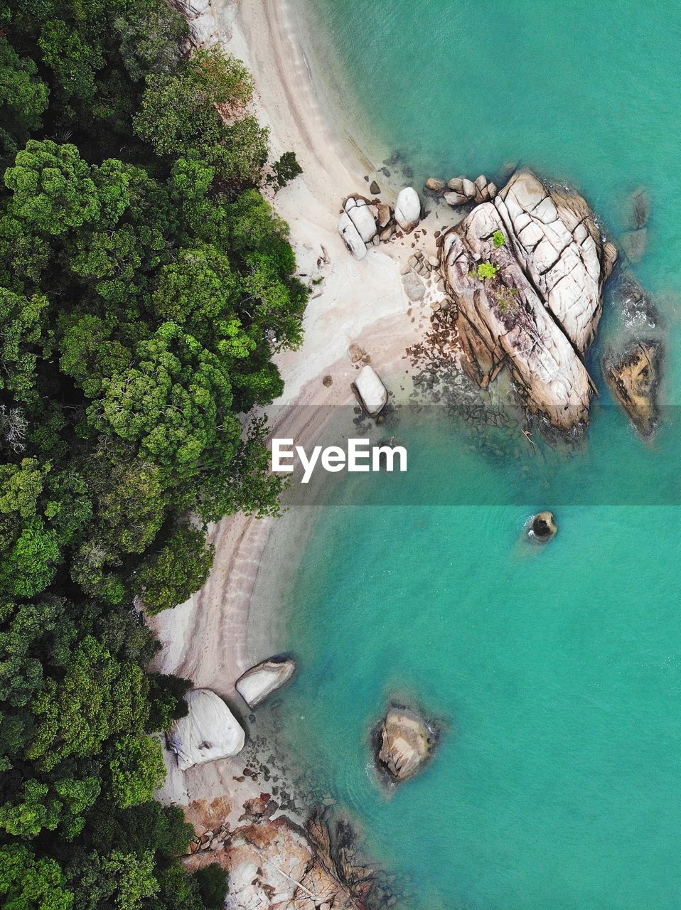 Seascape aerial view, pangkor beach perak