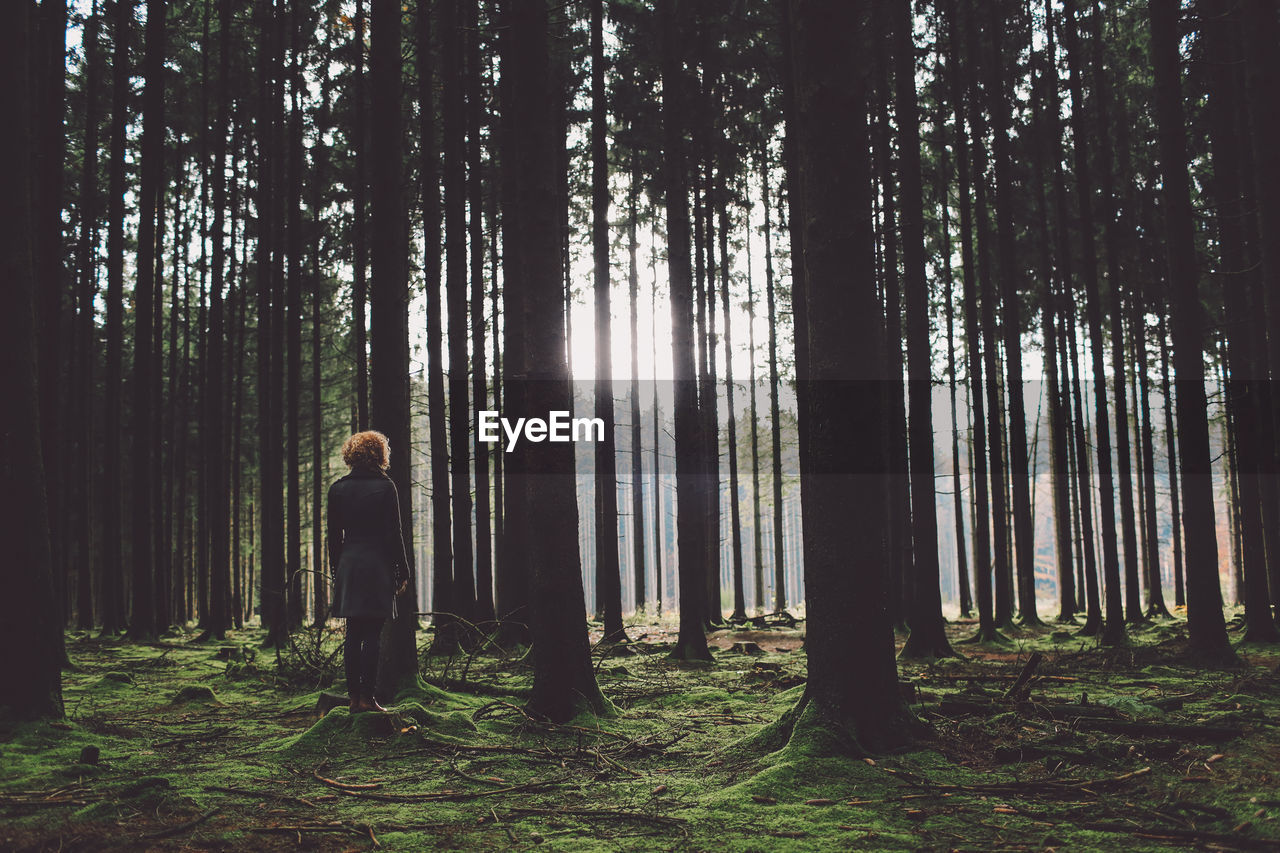 Woman in forest