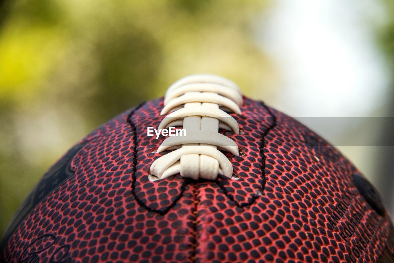 Close-up of stick of football