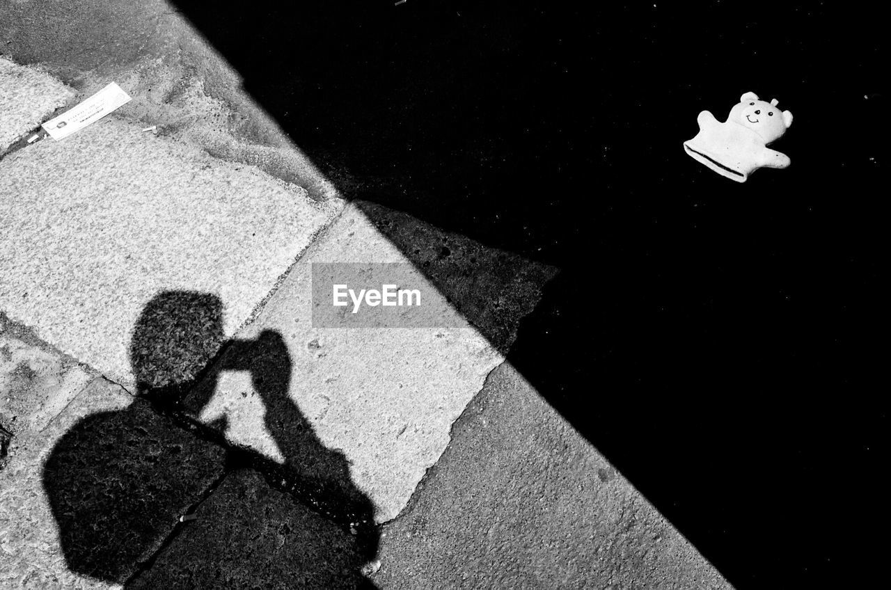 Shadow of a man on ground