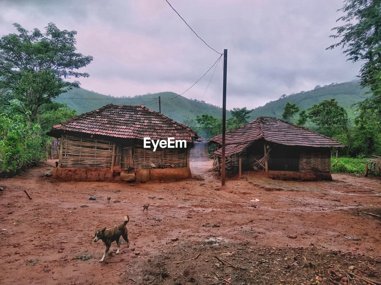 The building structure of tribal area people