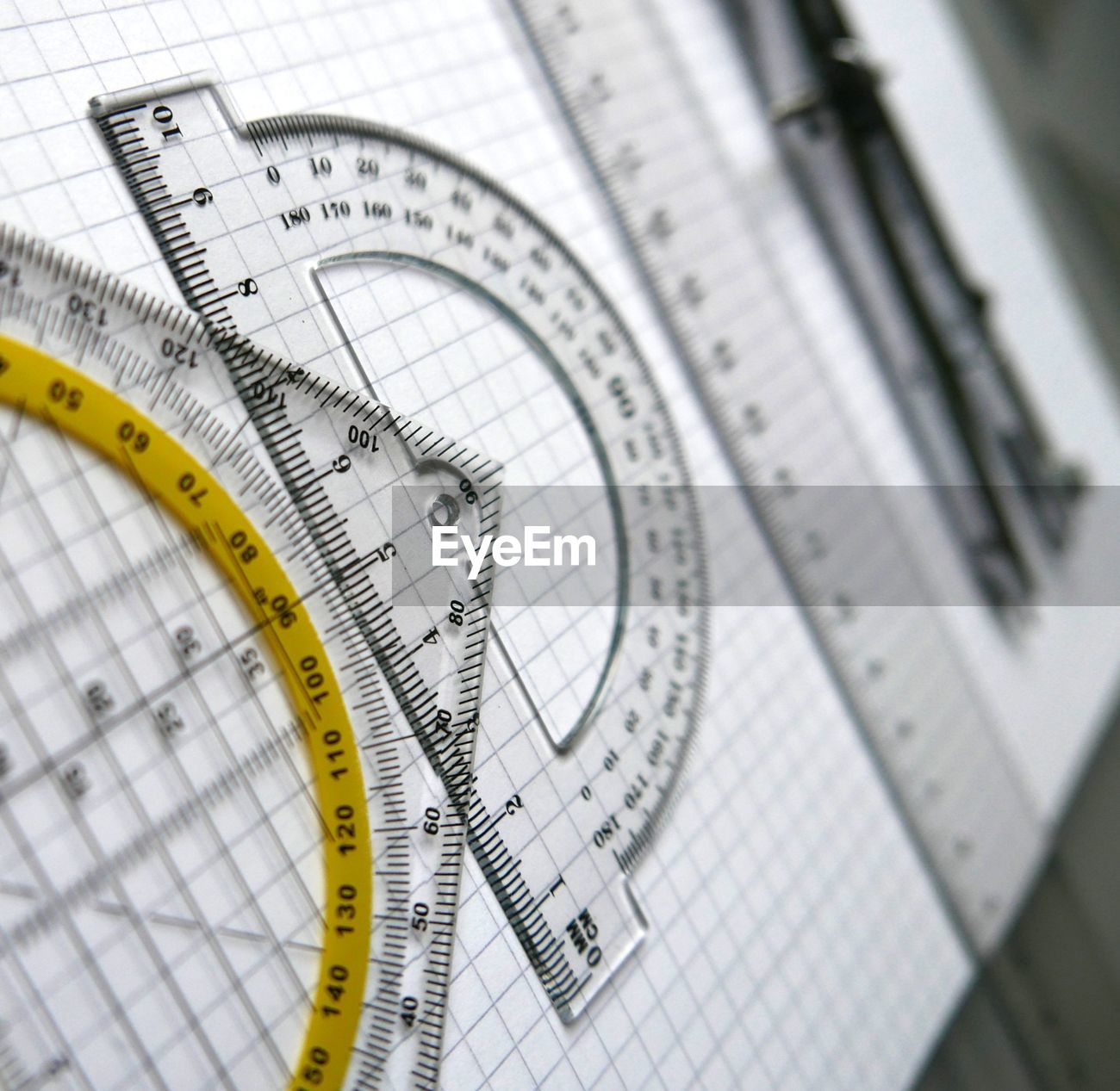 Tilt Image Of Set Square And Protractor With Id 72238772