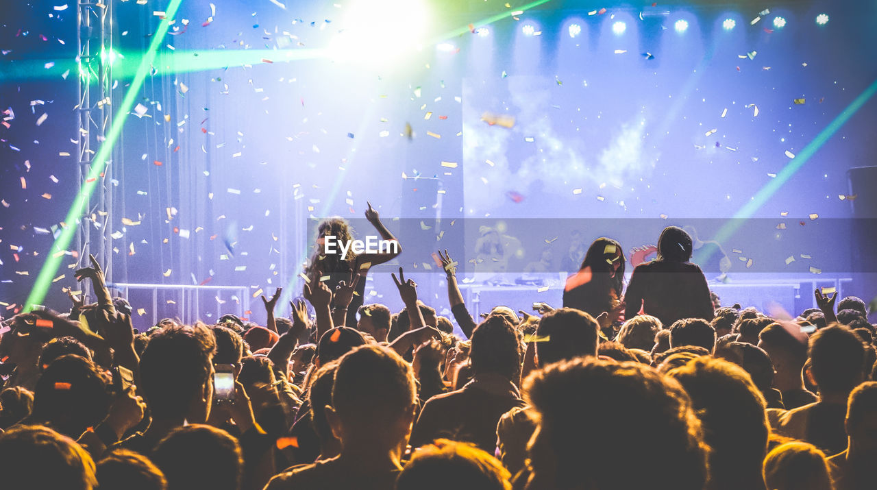 Crowd at music concert