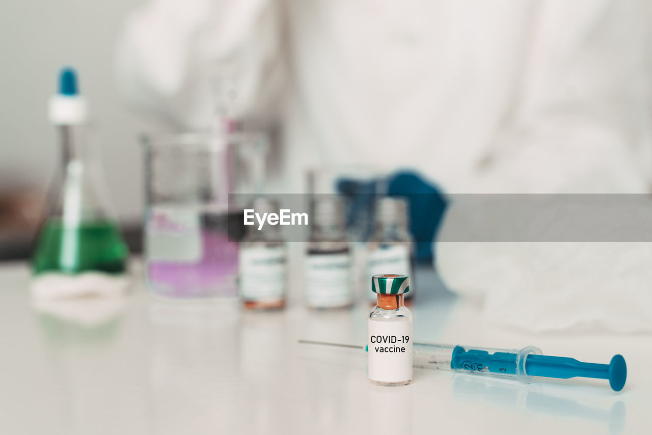 Covid-19 vaccine experiment laboratory test