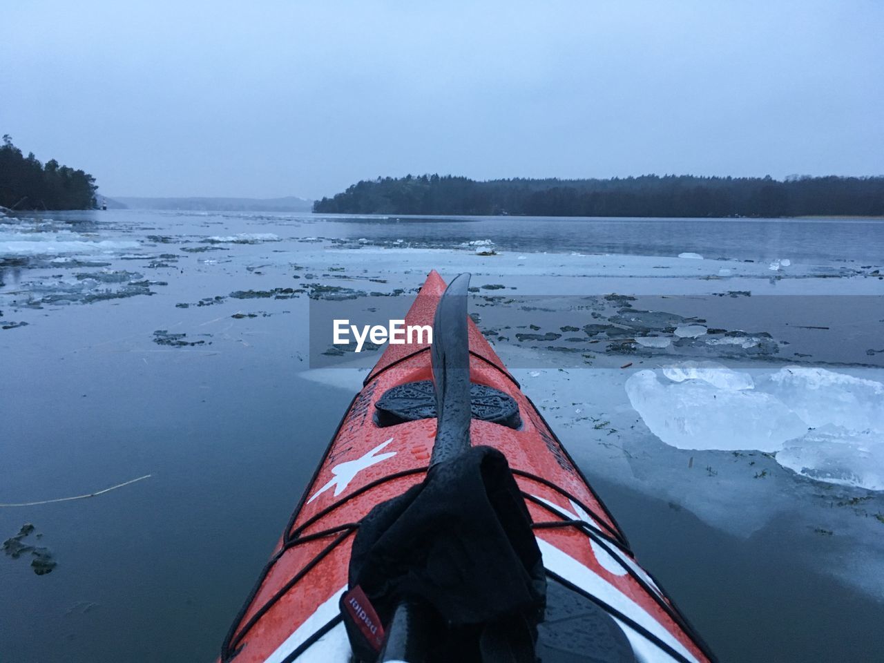 Kayaking in winter