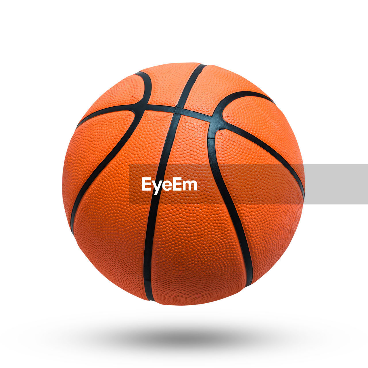 Close-up of basketball against white background