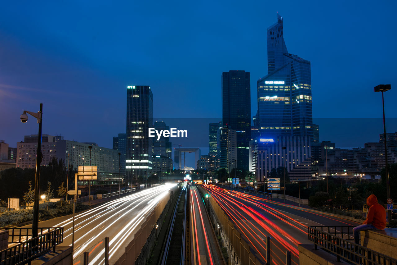 Architecture Blue Built Structure Car Lights City On Eyeem