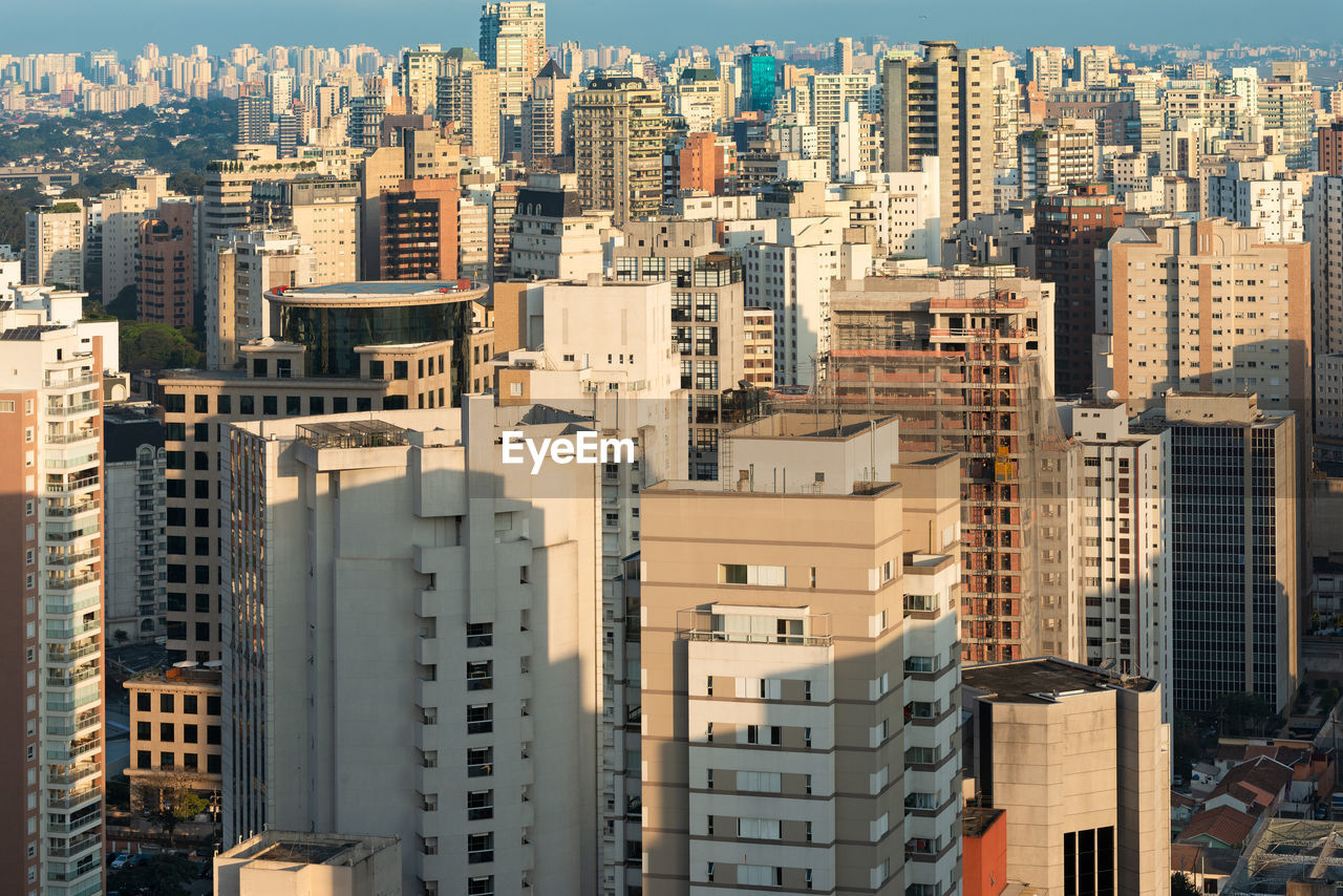Aerial view of buildings in city