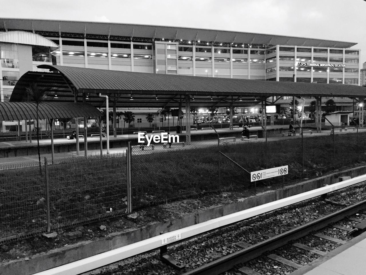 Railroad station platform