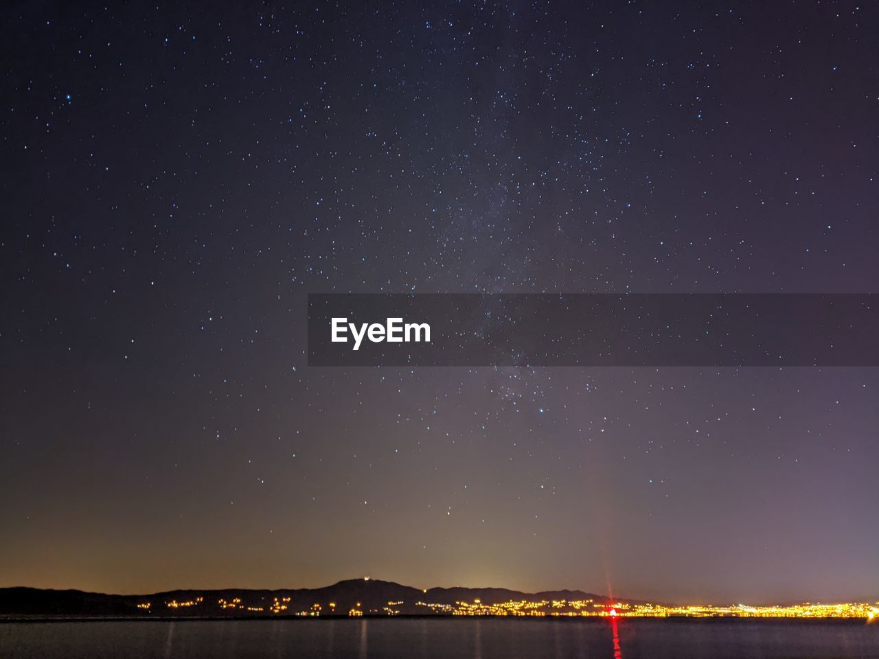 SCENIC VIEW OF ILLUMINATED STAR FIELD AGAINST SKY