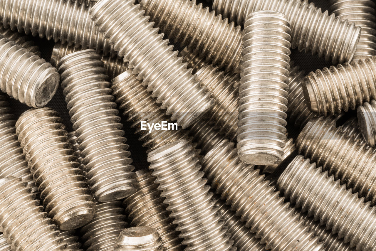 Full frame shot of bolts
