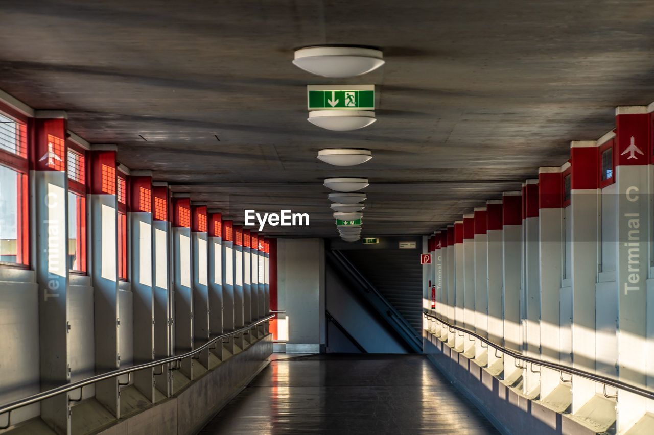 Sunlight And Shadow Emergency Sign Emergency Exit On Eyeem