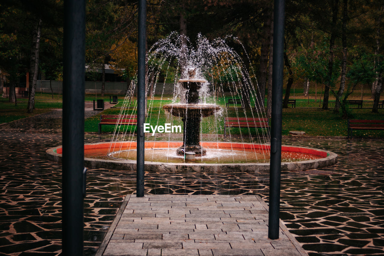 Fountain in park