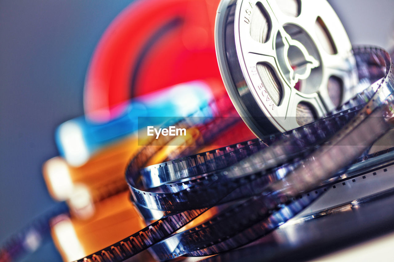 Close-up of film reel