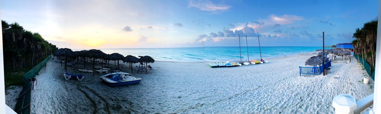 Panoramic view of sea against sky