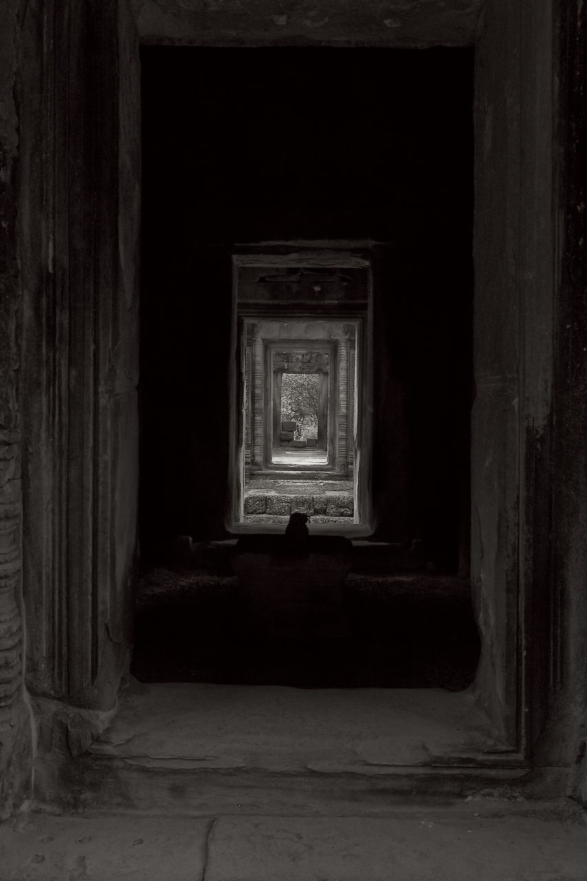 OPEN DOOR OF BUILDING