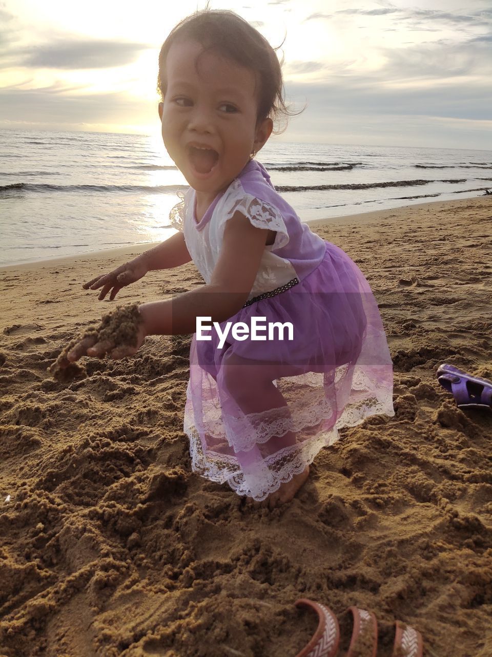Cute girl on beach