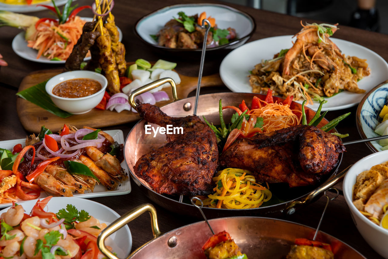 Varieties of malaysian local signature delight and delicacies.