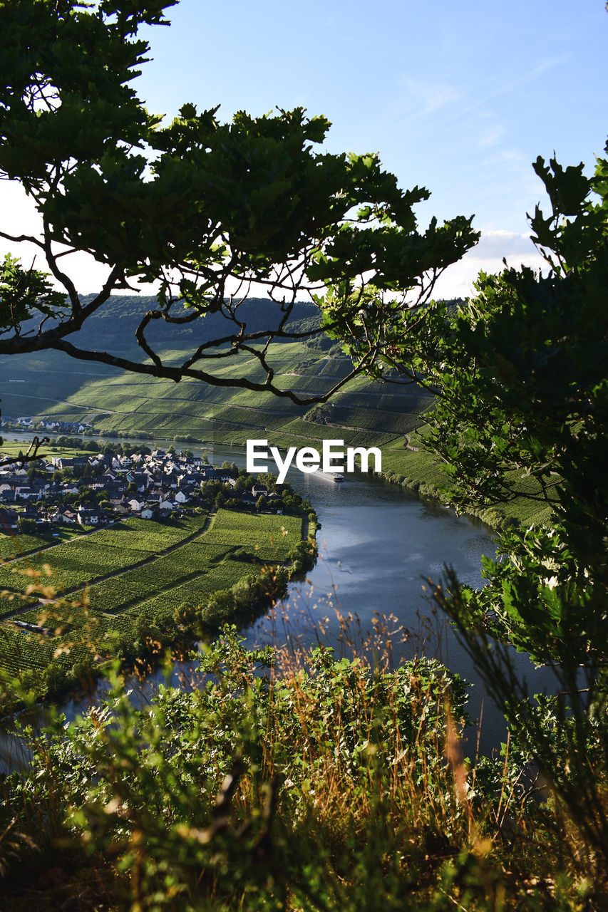 Scenic view of river against sky