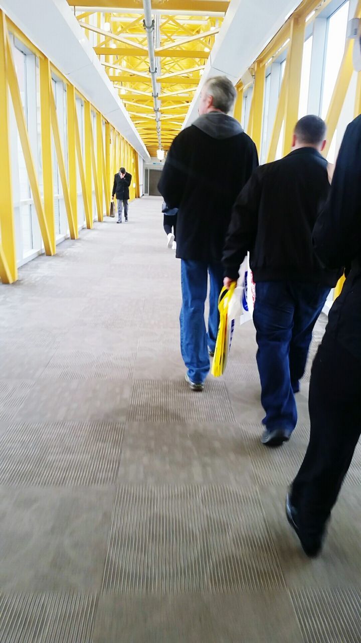 People walking on road