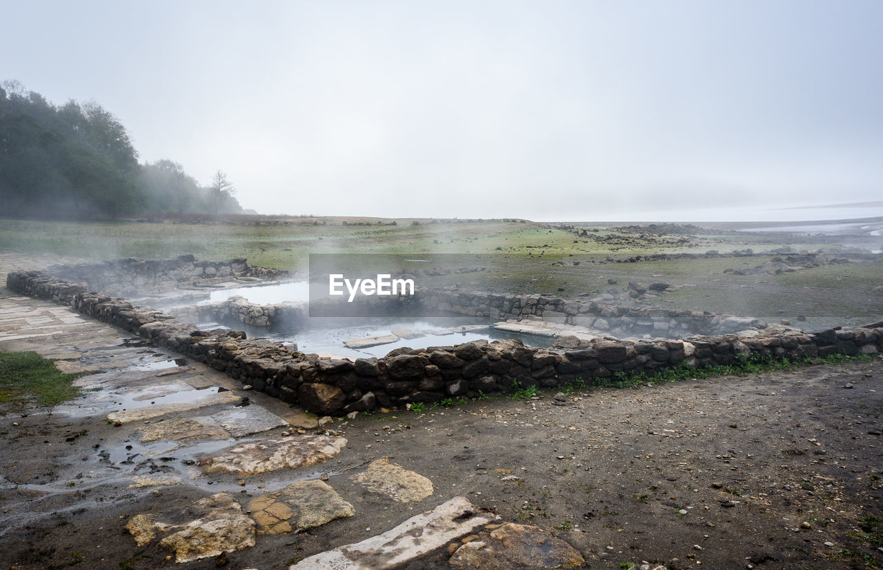 Natural Roman Baths Outdoors With Hot Steam And On Eyeem