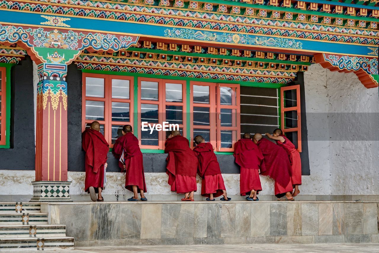 PEOPLE AT TEMPLE