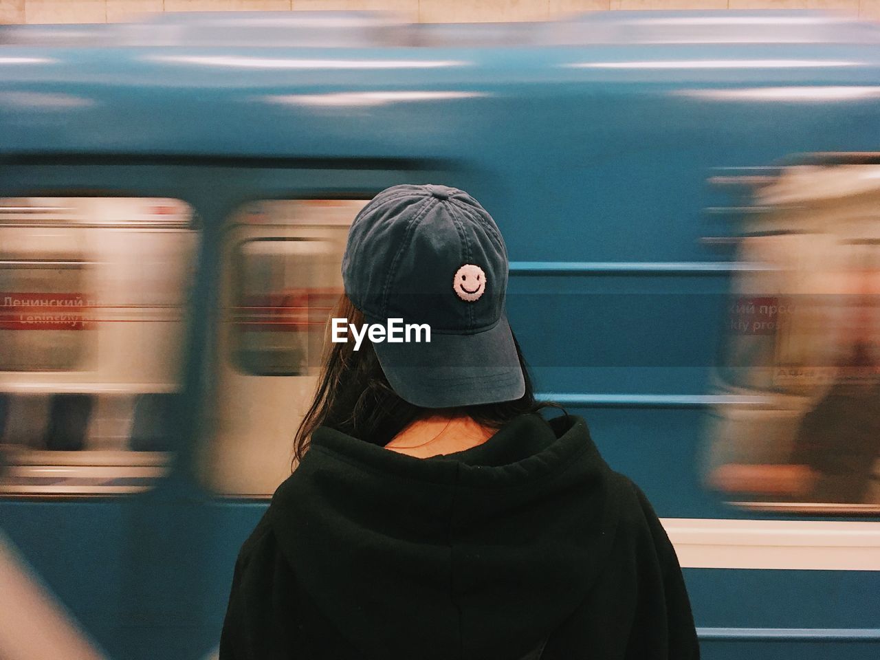 Girl in a metro 